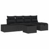 vidaXL Ensemble de Canap&eacute;s 5 pc polyrotin