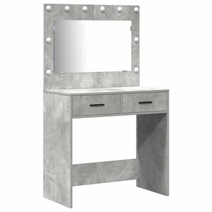 vidaXL Table de Toilette 2 pc Gris 78,5 x 41 x 135 cm