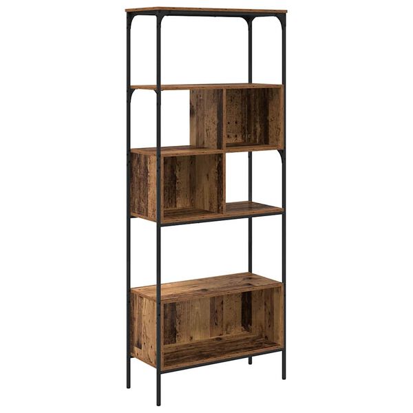 vidaXL Biblioth&egrave;que Bois Ancien 76 x 33 x 188,5 cm Bois d'ing&eacute;nierie
