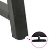 vidaXL Pieds de table &agrave; manger en forme de A 2 pi&egrave;ces Anthracite 60 x (72-73) cm Acier