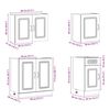 vidaXL Ensemble d'armoires cuisine 7pcs Kalmar blanc bois d'ing&eacute;nierie
