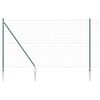 vidaXL Cl&ocirc;ture Euro avec des Pointes 10 x 1,6 m Acier recouvert de PVC
