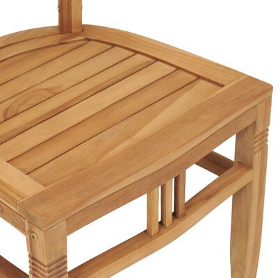 vidaXL Ensemble à manger de jardin 5 pcs bois de teck solide