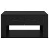 vidaXL Table basse Ch&ecirc;ne noir 80 x 50 x 40 cm Bois d'ing&eacute;nierie