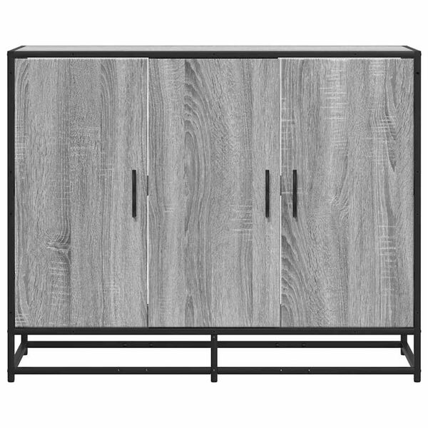 vidaXL Buffet sonoma gris 94x35x76 cm bois d'ingénierie