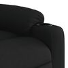 vidaXL Fauteuil inclinable de massage &eacute;lectrique Noir Tissu