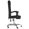 vidaXL Fauteuil inclinable de bureau Noir Similicuir