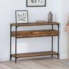 vidaXL Table console Bois ancien 100 x 29 x 75 cm Bois d'ing&eacute;nierie