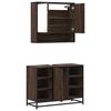 vidaXL Ensemble de meubles de salle de bain 2 pcs Ch&ecirc;ne marron
