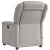 vidaXL Fauteuil de massage inclinable &eacute;lectrique gris nuage tissu
