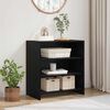vidaXL Buffet Noir 70 x 41 x 75 cm Bois d'ing&eacute;nierie