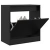 vidaXL Armoire &agrave; chaussures noir 60x34x63,5 cm bois d'ing&eacute;nierie