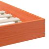 vidaXL Cadre de lit Brun cire 200 x 220 cm Pin massif