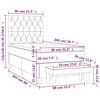 vidaXL Sommier à lattes de lit avec matelas Crème 80x200 cm Tissu