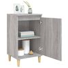 vidaXL Tables de chevet 2 pcs sonoma gris 40x35x70cm bois d'ing&eacute;nierie