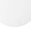 vidaXL Coussins de si&egrave;ge 2 pcs Blanc &Oslash;60 x 21 cm tissu