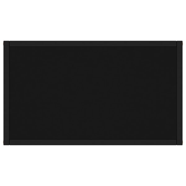 vidaXL Table console Noir 60x35x75 cm Verre trempé