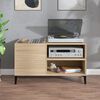 vidaXL Armoire &agrave; disques ch&ecirc;ne sonoma 84,5x38x48 cm bois d'ing&eacute;nierie