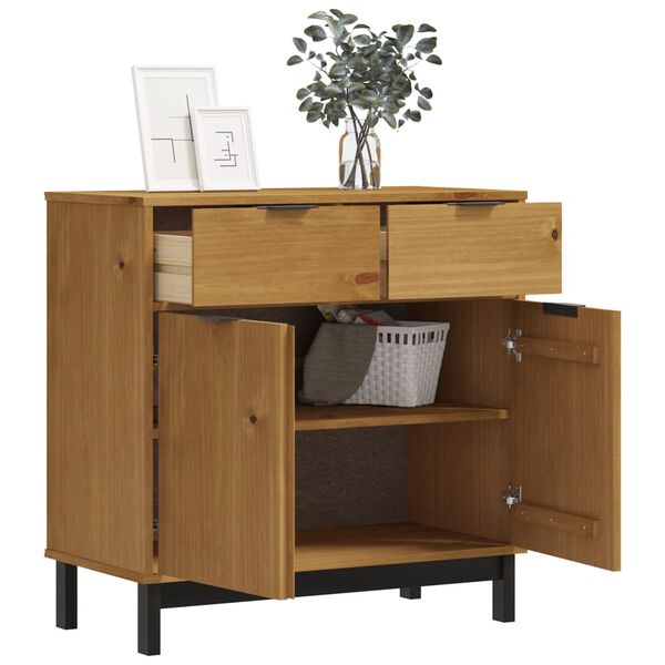 vidaXL Buffet FLAM 80x40x80 cm bois massif de pin