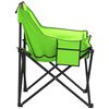 vidaXL Chaise de camping avec poche pliable lot de 2 vert