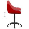 vidaXL Chaise de salle &agrave; manger Rouge bordeaux Velours