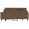 vidaXL Canap&eacute; &agrave; 2 places Marron 140 cm Tissu