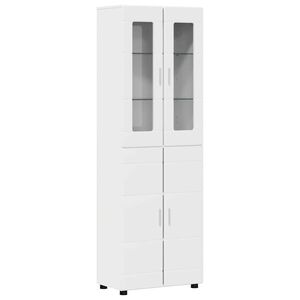 vidaXL Haut Armoire FLORIN 60 x 35 x 182 cm Blanc brillant