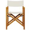 vidaXL Chaises de jardin pliables lot de 4 blanc cr&egrave;me tissu