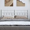 vidaXL T&ecirc;te de lit m&eacute;tal blanc 150 cm