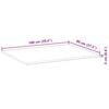 vidaXL Dessus de table rectangulaire 100x80x2 cm bois massif d'acacia