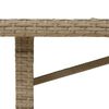 vidaXL Ensemble de salle &agrave; manger pour jardin 7 pcs Beige polyrotin