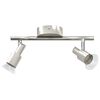 vidaXL Spot de plafond Nickel 25,5 x 8 x 11 cm Acier