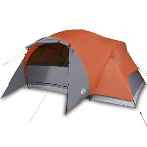 vidaXL Tente familiale Crossvent 8 personnes orange imperm&eacute;able