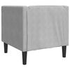vidaXL Canap&eacute; Gris clair 74,5 x 71 x 70,5 cm Velours