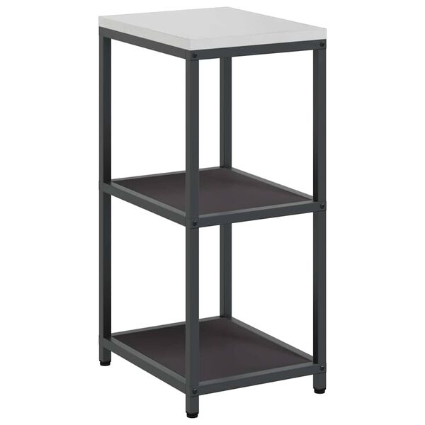 vidaXL Rangement de cuisine avec &eacute;tag&egrave;re Noir 60 x 50 x 92 cm Acier
