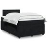 vidaXL Sommier &agrave; lattes de lit avec matelas Noir 120x200 cm Velours