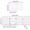 vidaXL Barri&egrave;re pour chien porte pliable 8 panneaux bois de peuplier
