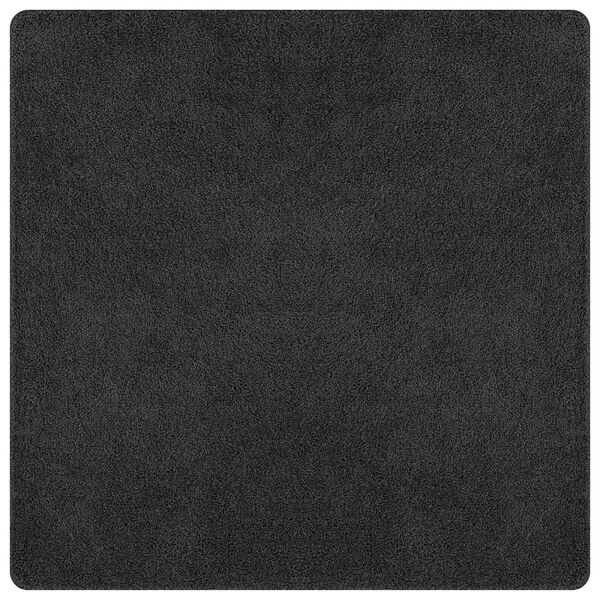 vidaXL Tapis Shaggy Anti-d&eacute;rapant Gris fonc&eacute; 160 x 160 cm PP