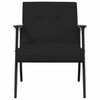 vidaXL fauteuil Noir 59 x 75 x 78 cm tissu