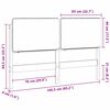 vidaXL T&ecirc;te de lit capitonn&eacute;e Blanc et gris clair 160 cm Pin massif
