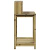 vidaXL Table de rempotage et &eacute;tag&egrave;res 108x50x109,5 cm bois massif pin