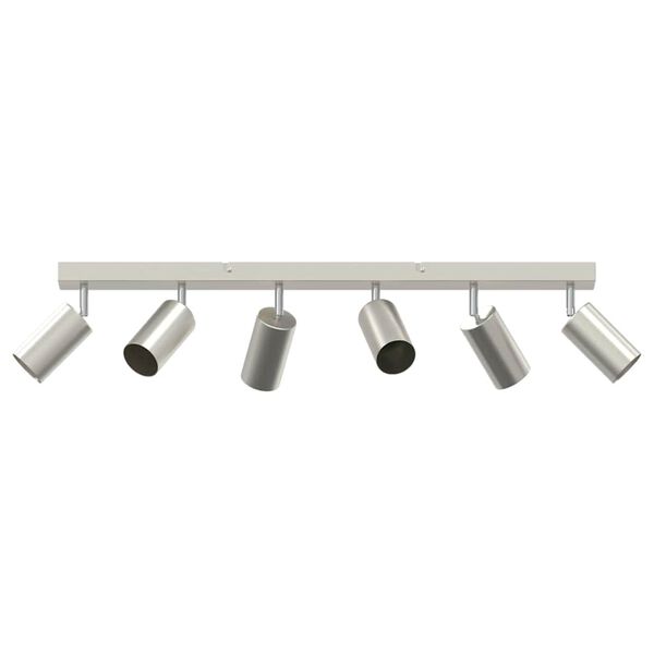 vidaXL Spot de plafond Nickel 73 x 5,5 x 16,5 cm M&eacute;tal