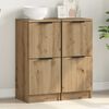vidaXL Buffets 2 pcs ch&ecirc;ne artisanal 30x30x70 cm bois d'ing&eacute;nierie