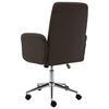 vidaXL Chaise de bureau Marron Tissu
