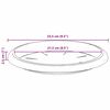 vidaXL Plateau &agrave; fleurs rond 24 pcs Rouge brique &Oslash; 23,5 x 2,5 cm