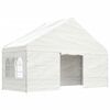 vidaXL Belv&eacute;d&egrave;re avec toit blanc 11,15x5,88x3,75 m poly&eacute;thyl&egrave;ne