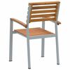 vidaXL Chaise de jardin 4 pcs Marron 56 x 57 x 87 cm