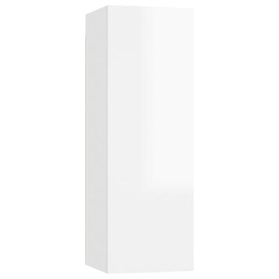 vidaXL Ensemble de meubles TV 6 pcs Blanc brillant Bois d'ingénierie