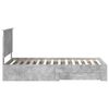vidaXL Cadre de lit Gris b&eacute;ton 100 x 200 cm Bois d'ing&eacute;nierie