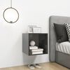 vidaXL Armoire murale Gris brillant Bois d&rsquo;ing&eacute;nierie